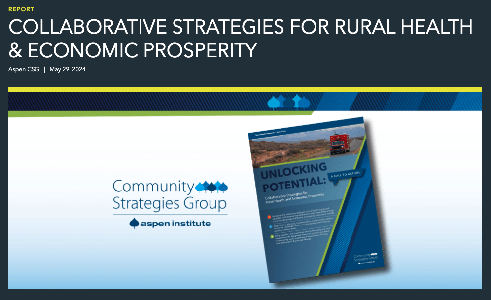 screen shot_Aspen Institute's CSG report_Rural Health