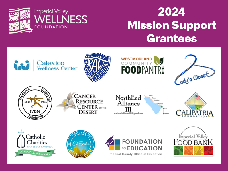 box of logos of 2024 mission support grantees